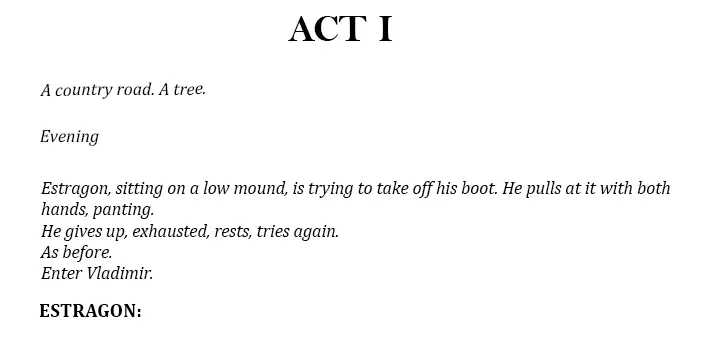 act one