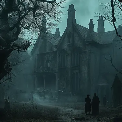 Horror novel genre illustration symbolizing fear, suspense, and supernatural elements in fiction