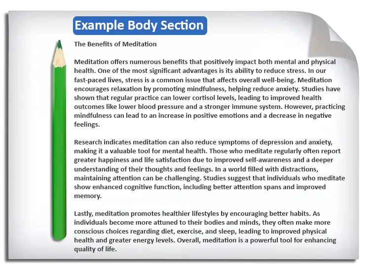 Example Body Sectionv