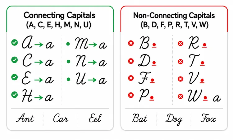Uppercase Cursive Alphabet (A?Z)